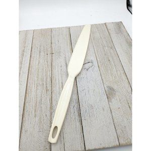 Foley Icing Spatula Spreader Serrated Knife 12" Nylon Plastic Almond